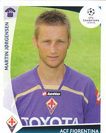 Martin Jorgensen Fiorentina samolepka UEFA Champions League 2009/10 #321